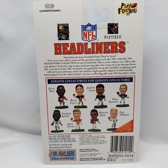 💙NIB Colts Marshall Faulk Headliners - Picture 2 of 2